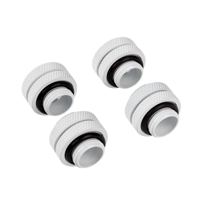 Corsair Hydro X Series XF Hardline 12mm OD Fitting - White (4 vnt. pakuotė)