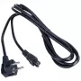 CP NB-10A maitinimo laidas, Euro 3 kontaktų C5 IEC 3 m, hibridinis standartas C/E/F CEE 7/7, juodas