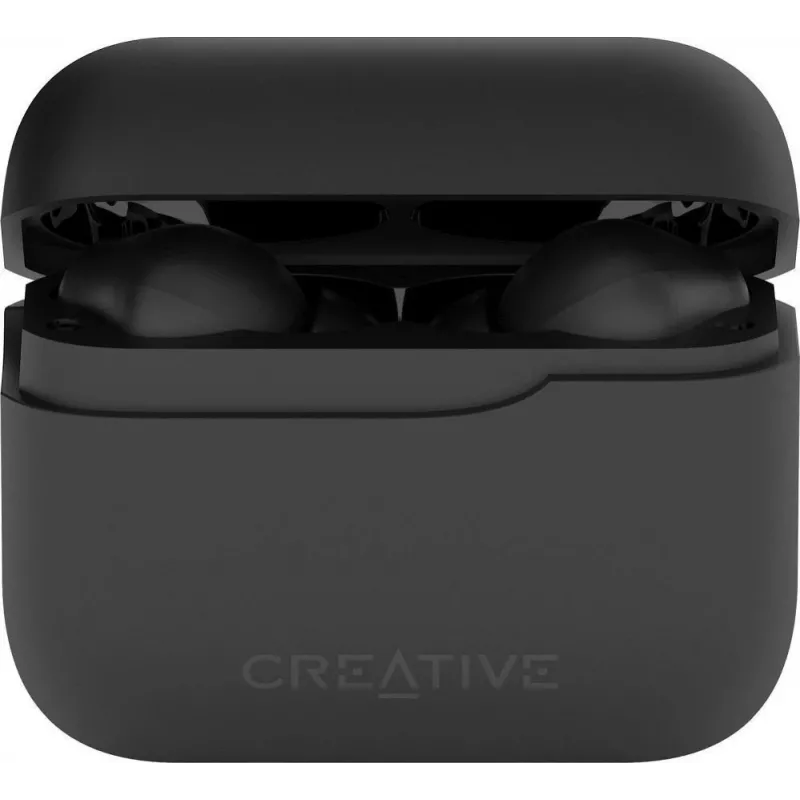 Creative Zen Air 2 belaidžiai į ausis įdedami ausinių su hibridiniu ANC, juodos spalvos
