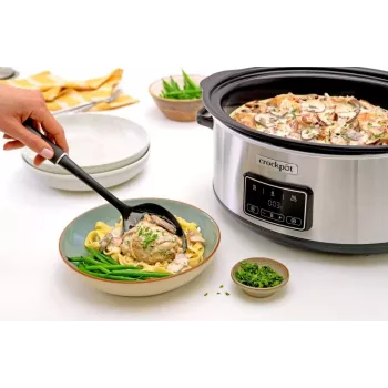 Crock-Pot CSC112X 6,5 l Lėtas Virimo Puodas (sidabrinis)