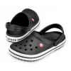 Crocs Crocband Unisex šlepetės juodos, baltos