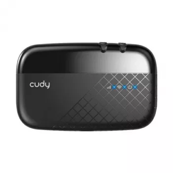 Cudy MF4 4G LTE mobiliojo interneto maršrutizatorius, 300 Mbps vienos juostos 2.4 GHz, iki 10 įrenginių, 2000 mAh baterija, juoda
