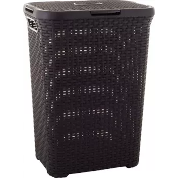 Curver Style 144873 Skalbinių krepšys 60 L kvadratinis rotango rudas