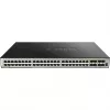 D-Link DGS-3630-52TC L3 valdomas krovimo jungiklis su 48x Gigabit ir 4x 10G SFP+ prievadais, montuojamas į stelažą