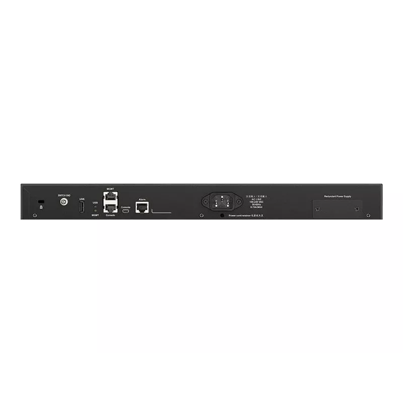 D-Link DGS-3630-52TC L3 valdomas krovimo jungiklis su 48x Gigabit ir 4x 10G SFP+ prievadais, montuojamas į stelažą