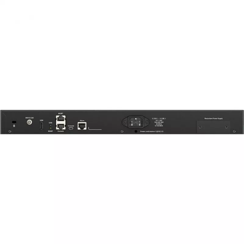 D-Link DGS-3630-52TC L3 valdomas krovimo jungiklis su 48x Gigabit ir 4x 10G SFP+ prievadais, montuojamas į stelažą