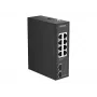D-Link DIS-100G-10 – 10 prievadų gigabitinės pramoninės komutacijos įrenginys, 8x RJ45 + 2x SFP