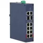DAHUA CHS4212-8GT-110 Valdomas pramoninis PoE jungiklis, 8 prievadai Gigabit + 2 SFP, 110W