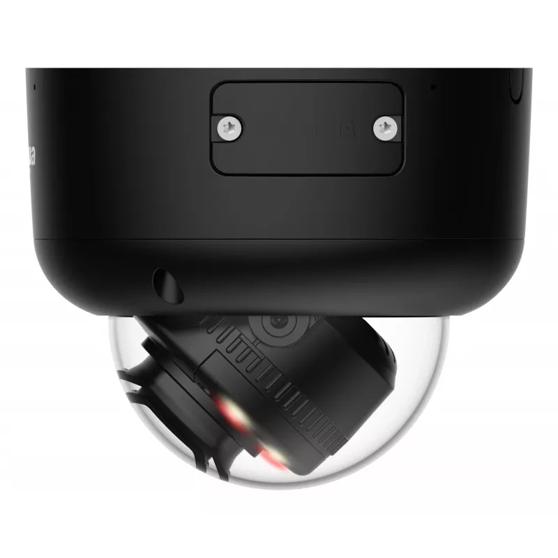 DAHUA IPC-HDBW5659R1-ASE-PV-0280B-PRO-BLACK 6MP Kupolinė tinklo kamera su 2,8 mm objektyvu, WizMind AI, juoda