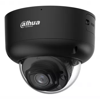 DAHUA IPC-HDBW5659R1-ASE-PV-0280B-PRO-BLACK 6MP Kupolinė tinklo kamera su 2,8 mm objektyvu, WizMind AI, juoda