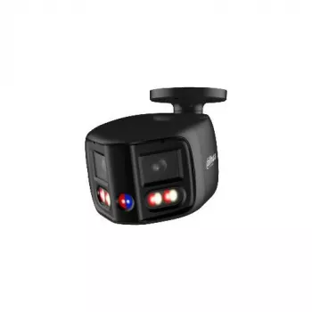 DAHUA IPC-PFW31259S-A180-E2-AS-PV-0280B-BLACK 5MP dviejų objektyvų panoraminė IP vaizdo kamera su aktyviu atgrasymu, juoda