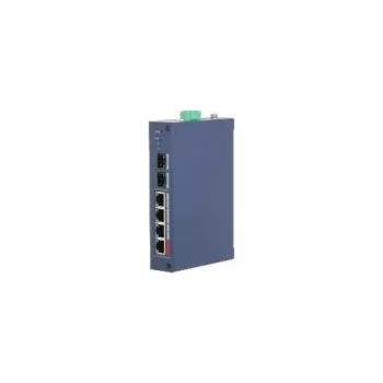 Dahua Technology CHS4206-4GT-90 pramoninis nevaldomas PoE jungiklis, 6 prievadų Gigabit, 4x PoE++ 90W, DIN bėgelis