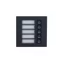 Dahua Technology VTO4202FB-MB5 šaukimo mygtukų modulis, 5 mygtukai, sidabrinis/juodas, IP65, IK07