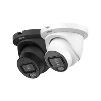 DAHUA WizSense 5 Series 8MP sferinis tinklo fotoaparatas, 2,8 mm fiksuotas objektyvas, juodas, IPC-HDW5859TM-ASE-IL-0280B-BLACK