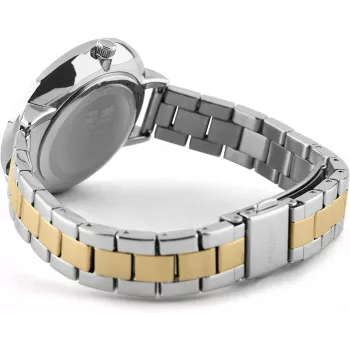 Daisy Dixon DD088SGM Moteriškas kvarcinis analoginis laikrodis 36mm sidabrinis nerūdijančio plieno tinklelis