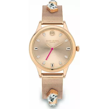 Daisy Dixon DD105RGM moteriškas analoginis laikrodis, 35 mm, rožinio aukso atspalvis