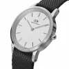 Daniel Wellington Classic DANIEL WELLINGTON vyriškas laikrodis DW00100677, 40 mm nerūdijančio plieno korpusas, eggshell white ciferblatas, juodas odinis dirželis