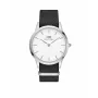 Daniel Wellington Classic DANIEL WELLINGTON vyriškas laikrodis DW00100677, 40 mm nerūdijančio plieno korpusas, eggshell white ciferblatas, juodas odinis dirželis