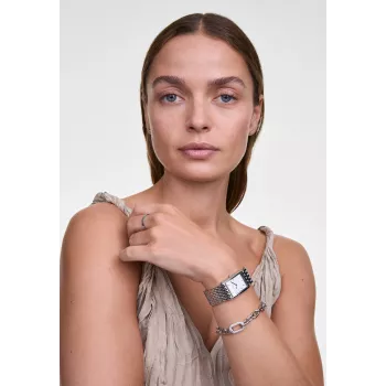 Daniel Wellington Classic Petite 32mm moteriškas laikrodis – rožinio aukso tinklelio apyrankė – DW00100706