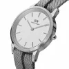 DANIEL WELLINGTON Petite Lumine moteriškas laikrodis 26mm sidabrinis nerūdijančio plieno tinklelis DW00100679