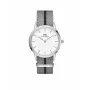 DANIEL WELLINGTON Petite Lumine moteriškas laikrodis 26mm sidabrinis nerūdijančio plieno tinklelis DW00100679