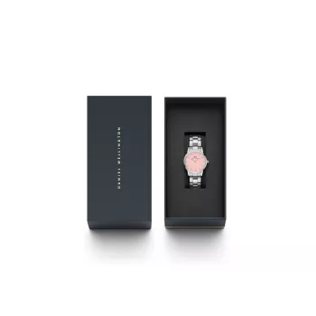 DANIEL WELLINGTON Petite Lumine moteriškas laikrodis 28 mm rožinis auksas DW00100534
