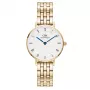 DANIEL WELLINGTON Petite Lumine moteriškas laikrodis 28 mm rožinio aukso tinklelio apyrankė DW00100682