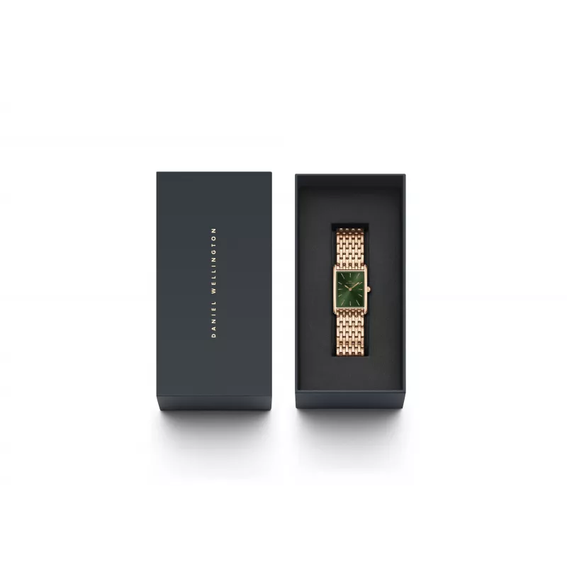 DANIEL WELLINGTON Petite Lumine moteriškas laikrodis 32mm rožinis auksas nerūdijančio plieno tinklelis DW00100704