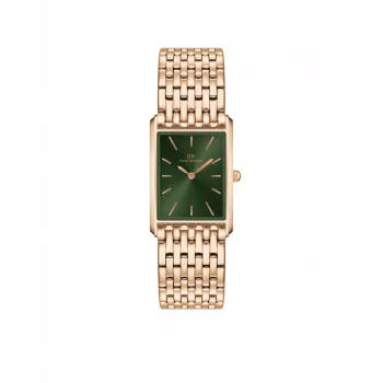 DANIEL WELLINGTON Petite Lumine moteriškas laikrodis 32mm rožinis auksas nerūdijančio plieno tinklelis DW00100704