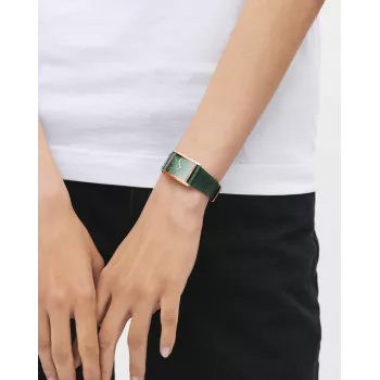 DANIEL WELLINGTON Petite Lumine Moteriškas Laikrodis 32mm Sidabrinis Nerūdijančio Plieno Tinklelis DW00100694