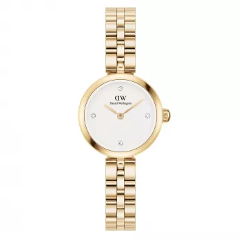 DANIEL WELLINGTON Petite Melrose Moteriškas Laikrodis 22mm Rožinio Aukso Tinklelio Apyrankė DW00100715