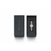 Daniel Wellington Quadro Mini Pressed Sheffield Moteriškas Laikrodis DW00100719 - 22 mm Rožinio Aukso Nerūdijančio Plieno Korpusas, Kreminės Baltos Spalvos Ciferblatas, Juodas Itališkas Odinis Dirželis