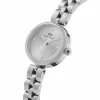 Daniel Wellington Quadro Mini Pressed Sheffield Moteriškas Laikrodis DW00100719 - 22 mm Rožinio Aukso Nerūdijančio Plieno Korpusas, Kreminės Baltos Spalvos Ciferblatas, Juodas Itališkas Odinis Dirželis