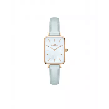 DANIEL WELLINGTON Quadro Mini moteriškas laikrodis DW00100638 - rožinis auksas, 20 mm