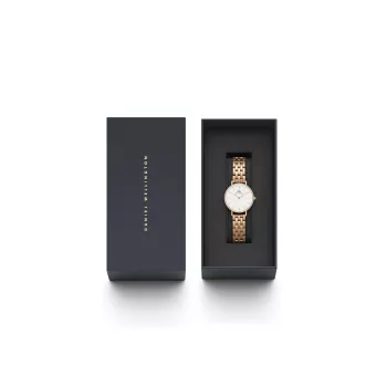 DANIEL WELLINGTON Quadro Mini Moteriškas Laikrodis DW00100666 28mm Rožinis Auksas