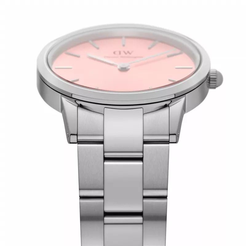 DANIEL WELLINGTON Moteriškas laikrodis Petite Lumine 32mm Rožinis Auksas Tinklelis DW00100535