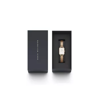 DANIEL WELLINGTON Moteriškas Laikrodis DW00100672 20mm Rožinis Auksas Nerūdijančio Plieno Tinklelis