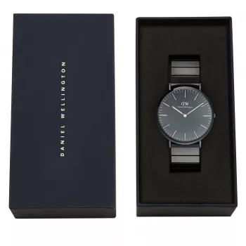 DANIEL WELLINGTON Moteriškas laikrodis DW00100778 32mm Rožinis auksas Nerūdijančio plieno tinklelis
