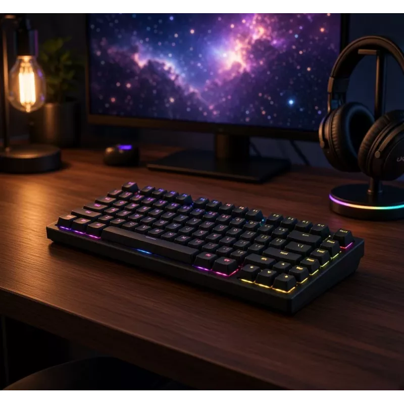 Dark Project ALU81A Terra Nova G3MS Moonstone mechaninė klaviatūra, US ANSI, juoda