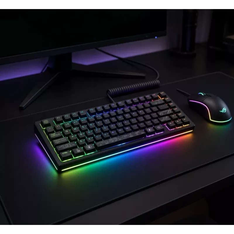 Dark Project ALU81A Terra Nova G3MS Moonstone mechaninė klaviatūra, US ANSI, juoda