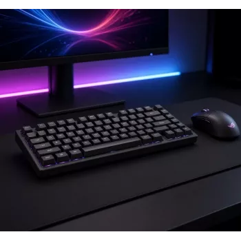 Dark Project ALU81A Terra Nova G3MS Moonstone mechaninė klaviatūra, US ANSI, juoda