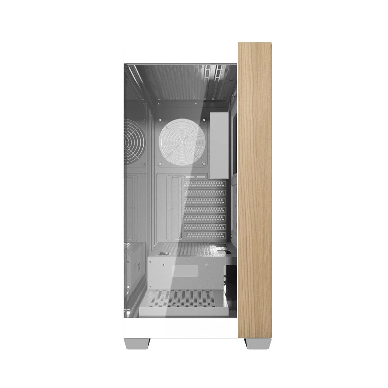 Darkflash DS900W White Mid-Tower kompiuterio korpusas, ATX, grūdintas stiklas, be ventiliatorių | Kur.lt