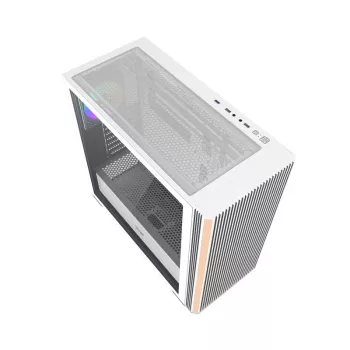 DARKFLASH DS900WS Mid Tower baltas korpusas su 4 ARGB ventiliatoriais