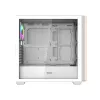 DARKFLASH DS900WS Mid Tower baltas korpusas su 4 ARGB ventiliatoriais