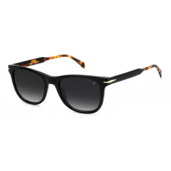 David Beckham DB-1113-S-WR7 Vyriški Akiniai nuo Saulės, Havana Acetato Rėmelis, Žali Polikarbonato Lęšiai, 52 mm