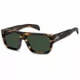 DAVID BECKHAM DB-7132-S-WR9 Stačiakampiai acetatiniai akiniai nuo saulės Havana/Ruda 56/18/140 mm