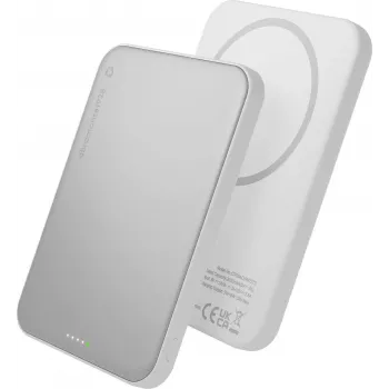 DBRAMANTE 1928 dbramante1928 rechargePowerBank5KWLSlimQi225wWHT belaidis 5000 mAh 25 W maitinimo bankas, baltas