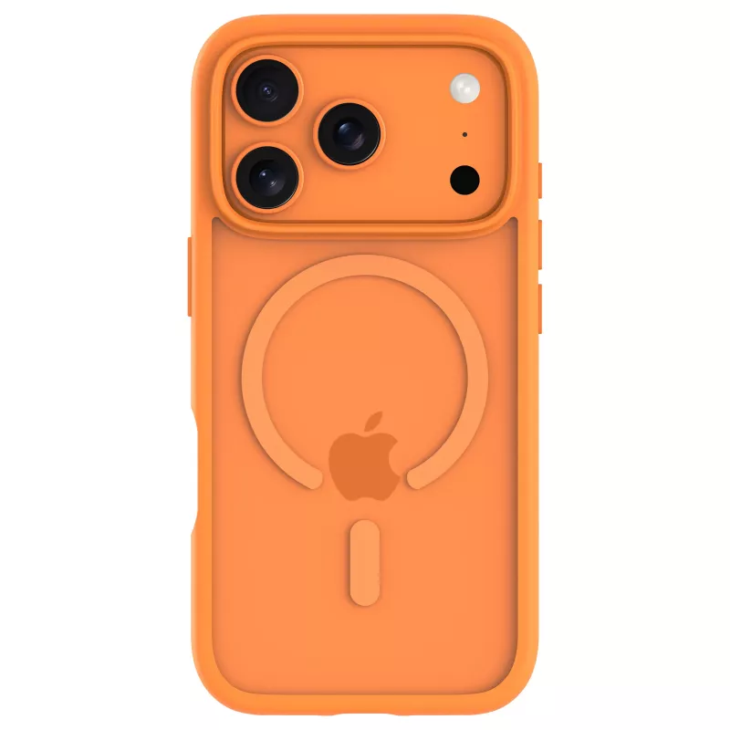 DBRAMANTE 1928 Grenen galinis dangtelis mobiliajam telefonui – suderinamas su MagSafe – perdirbtas plastikas – oranžinis – skirta „Apple“