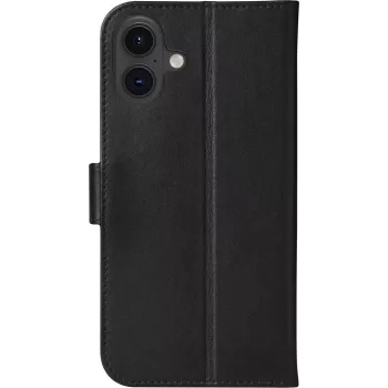 dbramante1928 Copenhagen Flip Case for Mobile Phone - Genuine Leather - Black - for Apple iPhone 16 Plus