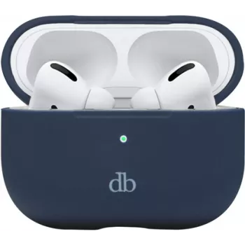 dbramante1928 Costa Rica Headphone Case – perdirbto plastiko ir silikono dėklas ausinėms, Pacific Blue, skirtas Apple AirPods su įkrovimo dėklu